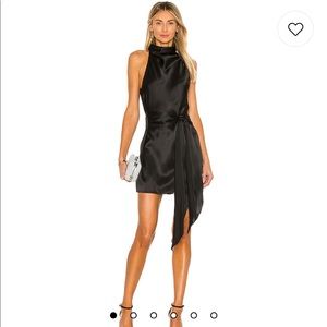 Amanda Uprichard black silk dress from Revolve